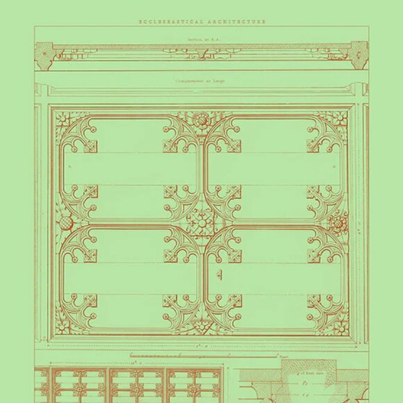Architectural Print: Walsingham Shrine Oak Cieling / Size A2 - Picture 2 of 5